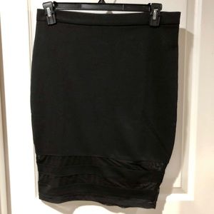 Black pencil skirt